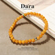 Dara 925 sterling silver beeswax bracelet new Chinese style old wax bracelet 5-6mm about 30 pieces as a Chinese Valentine's Day gift for your girlfriend