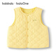 Balabala children's clothing children's vests baby vests boys and girls tops 2025 new autumn and winter baby clothes comfortable and simple yellow gourd quilting 31004 100