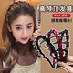 2025 new style toothed non-slip wavy hair hoop for women, high skull headband for going out, versatile western style face wash hairpin headwear, black satin hair hoop