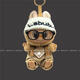 Labubu Puppenkleidung Cola Labub Blind Box Plüsch Puppe Pendant Doll Kleidung Ein, zwei, drei Generationen Overalls setzen nur Puppenkleidung-Schwarz-Dreiecksmarke Overalls Black Labubu