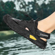 Woodpecker Rain Sandals Men's Summer Sports Anti-Slip Beach Wading Water and Trailing Outdoor Mountaineering Men's Drive to Work Hole Men's Shoes Gray [Flagship Model] 41