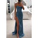 Women's fashionable and sexy European and American temu hot-selling dress long dress banquet evening dress black M