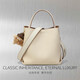 Montana West luxury high-end brand 2025 new crossbody women's bag large capacity high-end feel shoulder bag luggage bucket bag cold tea color