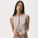 Sujue Sudrov 2025s / s Gence Shape Lumaplume Series Feather Long Collier Pull Silver Silver