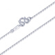 Yuanyang Jinlou PT950 platinum O-shaped chain, versatile and fashionable platinum chain clavicle chain, holiday birthday gift for girlfriend and wife, about 1.5g