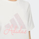 ADIDAS Adidas Women's Clothing 25 Summer New Sportswear Comfortable Breathable Running T-shirt Soft Comfortable Breathable Short Sleeve KF2677 S