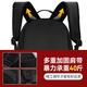 Jeep Backpack Rucksack Herrengeschäft für große Kapazitäten Pendler Computertasche Reisen Tasche Freizeit High-Value College Student Schoolbag Schwarz
