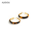 AJIDOU Ajidou earrings birthday gift, fashionable leopard print alloy earrings for girlfriend and wife