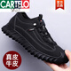 卡帝乐鳄鱼（CARTELO）100%全牛皮男鞋真皮运动休闲皮鞋加绒保暖登山鞋男士冬季棉鞋100 欧伦9226单鞋黑色 专柜同款 限时秒杀 42 专柜同款 限时秒杀