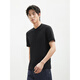 GXG Camiseta de malla fría para hombres GXG Henry Collar Black 175/L