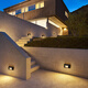 Wen Shi Ou Ming installed base light sensing light stair step lamp human body sensing small spotlight step lamp 86-type linear wall lamp BD15275*80mm5W warm light [connect switch]
