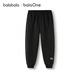 Balabala children's trousers boys and girls thickened velvet pants 2025 autumn and winter parent-child versatile casual pants trend