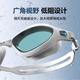 WHALE A10 adult swimming goggles removable lenses HD anti-fog waterproof unisex swimming training goggles white-HD brown lenses