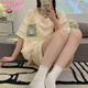 莫代尔2025年新款睡衣女夏季纯棉短袖短裤卡通派大星家居服两件套可外穿 QG-6627 M