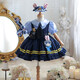 
MiSHIDE (MISHIDE) Princess Lolita Dress Children's Girls 2025 Summer Short Sleeve Lolita Princess Dress Birthday Cos 9738 Rabbit Police Skirt with belt + waist bag + collar 7 100cm All size