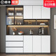 
Xiaomuwo (XIAOMUWO) dining side cabinet high cabinet integrated against the wall modern simple light luxury living room dining room home tea and wine cabinet storage storage cabinet style 12240*40*220 SF Express installation double door