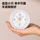 Deli Simple Buzzer Alarm Clock Low Noise Student Alarm Clock Soft Light Home Office Alarm Clock White LE300-WH Must-have New Year Gift