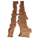 Village de Shantoulin Old Elm Wood Board Wood Wood Biber une forme de cloison en forme de la rivière Natural River Board Bood Material Special Shape Log Color 6623 + 6624
