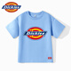 Dickies Kinderkleidung Kinder kurzärmeliges T-Shirt für Sommerjungen reine Baumwolle atmungsaktive halbe Ärmeln Girls Mode College Style Summer Kleid modisch