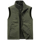 Walking Dragon Men's Velvet Vest Casual Reversible Vest Fishing Photography Vest 1806 Khaki Velvet L (125Jin Jin is equal to 0.5kg -140Jin Jin is equal to 0.5kg)
