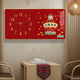 Chat dieu de la richesse horloge silencieuse Nouveau style chinois moderne Lumière luxe mural et montres décoration de salon horloges de dessin et fortune 3291 affichage de calendrier taille globale 30 * 60 cm