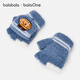 Bala Bala One Children's Gloves Boys' Rugby Doll Flip Cover New Year's Warm and Comfortable