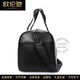 Oulunchi Light Luxus High-End-Reisetasche Herren echtes Leder große Kapazität Herrengepäckbeutel Cowide Leder One-Shoulder Crossbody Business Handtasche Klassische große Größe großer Größe