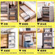 Yusenyi German underwear storage cabinet wardrobe storage box drawer type clothing storage box household clothes transparent storage box C3523 [deep 45*width 35*height 23CM] One-pack brown [export quality/no installation]
