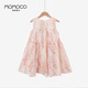 Mamimaca Momoco Girls Summer Pure Cotton Dress Новое дышащее цветочное хлопковое платье Full Print 130