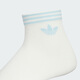 阿迪达斯 （adidas）三叶草男袜女袜 秋季新款运动袜短袜子舒适透气训练休闲袜三双装 KF4997/汉玉白/黑色/冰晶蓝 S