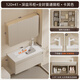 NEWNAIS BORDE NEGRO DE LA ENCUENTRA 41cm Cerámico Integrado Integrado Cuenca de lavado de baño Baño de baño Gabinete Combinación de baño Combinación de baño 12041 Gabinete colgante de caqui + gabinete de espejo ordinario (juego completo de accesorios de grifo)