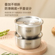 Material-core 316L stainless steel household steamed egg bowl, food-grade steaming bowl, flat-bottomed steamed egg special pot, stew pot, steaming pot, steamed rice, right-angle steamed egg bowl 500ml