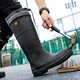 Sol Lora Spezialstiefel für Anti-Snake-Biss verdickte neue hochröhrchen Stahlkopfstahlboden Regenstiefel Männer Anti-Smash- und Anti-Punktion