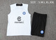 Opkll国际米兰2324训练服背心速干热身足球服浅蓝色无袖球衣短裤球迷版 24国米黑(短裤)口袋16 S