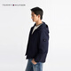 TOMMY HILFIGER25 new spring and summer men's windproof and waterproof trendy casual sports outdoor hooded soft shell jacket navy blue DW5 M (recommended 135-150Jin Jin equals 0.5 kg)