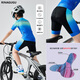 McTicco Boys' Outdoor Cycling Suit Set Professional Cycling Butt Pad Children's Quick-Drying Sports Short-Sleeved Shorts Big Children's Summer 23050 Blue + 20933 Blue Cycling Suit 160 160cm