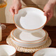 Ceramic bowl for home use 2025 new style festive housewarming dishes and tableware set fashionable life rice bowl fashionable life 1 piece deep plate 8 inches
