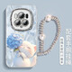 El Cat HydreGea Allied es adecuado para Honor Magic7 Case de teléfonos móviles Huawei Magic7Pro El nuevo espejo PTP-AN00 de inclusión completa NM15657 Hydrangea Cat Blue viene con el espejo de flash de electroplatización Honor Magic7Pro