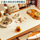 Green dyed table mats, coffee table tablecloths, waterproof and oil-proof dining table mats, TV cabinets, books, anti-fouling household leather oval, everything is fine, 90*180cm