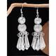 Quamer Old Phoenix Gold Store Neue Retro Miao Silber Ethnischer Stil Ohrring Personalisierte Boho -Blumenohrringe E3291 m
