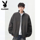 花花公子（PLAYBOY）美式cleanfit教练夹克男2025春秋轻量户外防泼水工装百搭立领外套 H1049-黑色 夹克 L 建议120-135斤