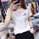 菲洛曼短袖女新款2025年纯棉2025夏季新款正肩白色短袖t恤女漂亮薄款宽 KC693白 S 均码