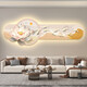 JiUyu Imagen LED Living Sala Decoring Sofá Fondo de pared Pintura colgante Mural Simple Modern Sense Lotus KX-6189 30*90 [Sin estilo de lámpara]