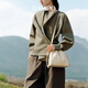 Banpo -Dekoration (Bampo) kleine Geldbörse, obere Schicht Cowide Crossbody Bag 2025 Neuer Pendler Müllsack Wasser Eimer Beutel Poria White 112