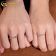 China Gold (CHINA GOLD) Pure Silver Rings Couple Rings Men's and Women's Proposal Rings A Pair of Chinese Valentine's Day Birthday Gifts for Girlfriends Love Frequency Pure Silver Rings Matching Rings