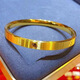 The official 9999 yellow-plated pure gold bracelet for women's new fashion brushed diamond pattern solid gold bracelet for 60 inner diameter suitable for 100-110 Jin [Jin equals 0.5 kg] wear 16 grams [counter] 15,888 yuan