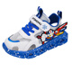 G.Duck Kids Ultraman Boys Sandals красивое освещение 2025 Новая летняя мягкая подошва детской пляж Baotou Sandals Boy 677 Blue Baotou [одиночная сеть] Стандарт освещения 29 Внутренняя длина 18,2 см