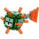 Bausteine ​​Minecraft versammelte Jungen Single Doll Minifigure Steve Villager Charakter Geburtstag Sky Blau 1585 Schleim