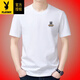 Playboy (Playboy) Summer NUEVA Camiseta de manga corta para hombres Camiseta sólida suelta Camiseta de algodón de algodón de algodón de algodón puro y9929 Red M -120Jin [Jin iguala 0.5 kg] desgaste