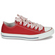Converse Women's Shoes Sports Canvas Shoes Teen Lace-up Low Top Breathable Balloon Shoes Red Spring and Summer 2025 New A13662C Red 41